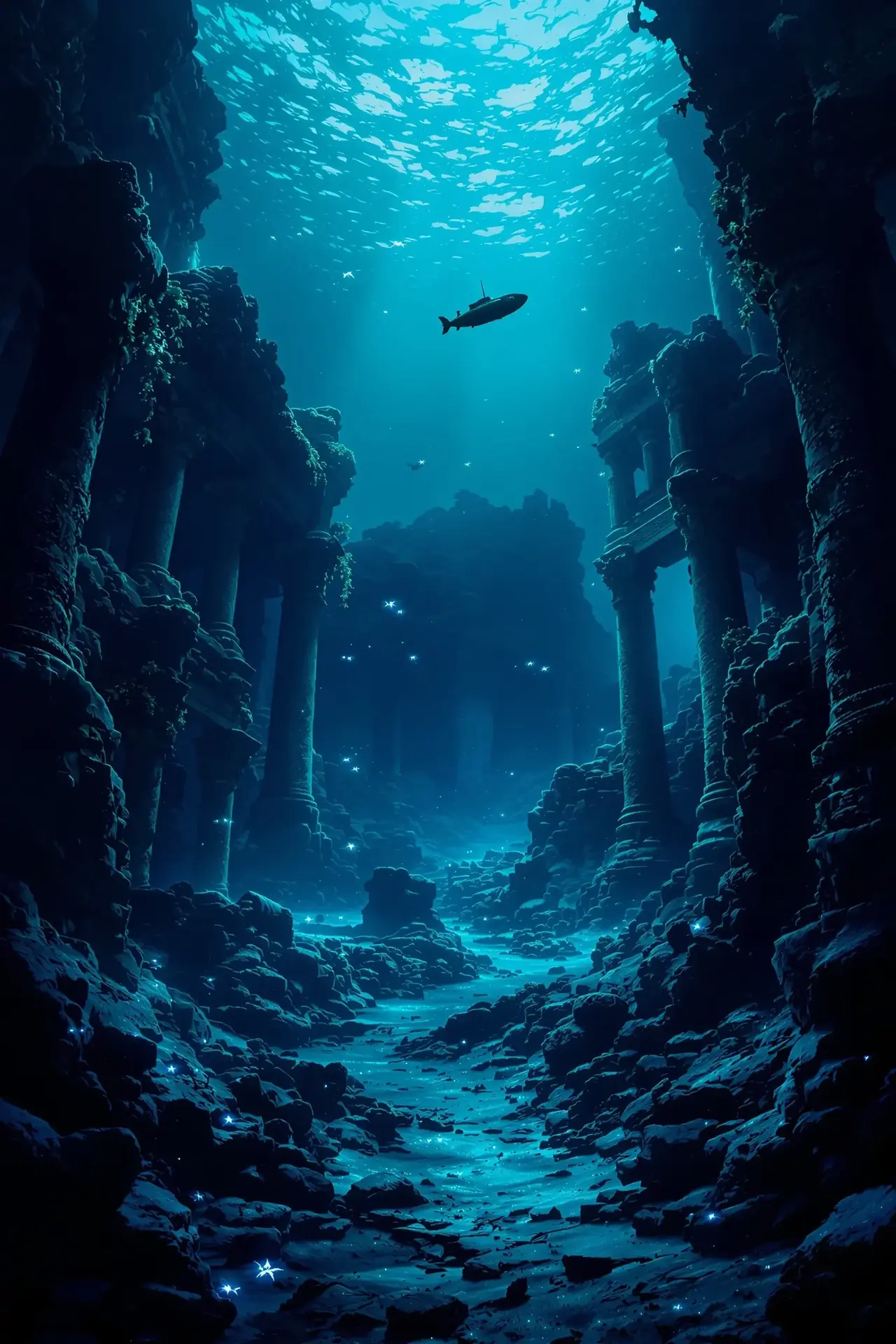 深海谜航电影封面海报，冒险 / 科幻